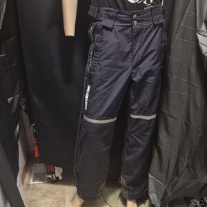 Phenix Snowboard/Ski Pants Size Small Black Lined Insulated Double Side Zip